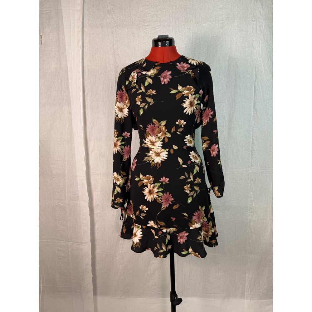 Lord and Taylor Design Lab Dress Womens Small Floral Fit n Flare *defect C967